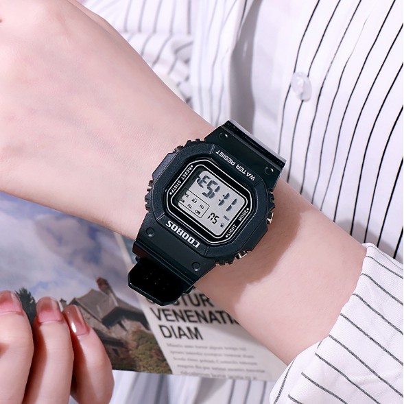 ĐỒNG HỒ ĐIỆN TỬ COOBOS 6008 MẶT VUÔNG CÁ TÍNH | BigBuy360 - bigbuy360.vn