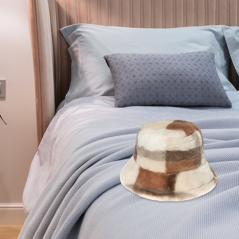 Nón Tai Bèo Họa Tiết Caro Thời Trang Thu Đông