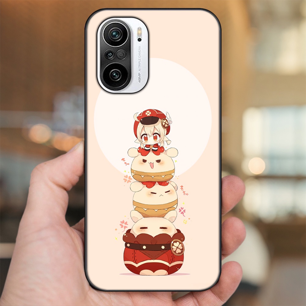 Ốp lưng Xiaomi K40 viền đen in hình Klee Genshin Impact