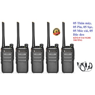 Bộ 5 Bộ đàm Motorola CP318(Cự ly liên lạc tối thiểu 1km trong nội thành-Siêu bền có đèn pin)