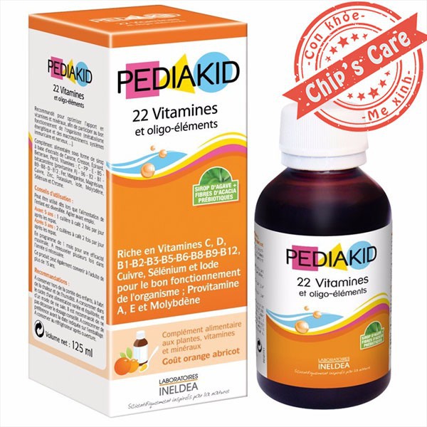Pediakid 22 Vitamin bổ sung đầy đủ Vitamin cho bé
