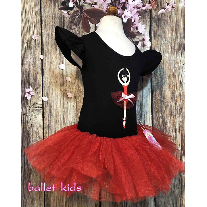 Váy múa Ballet trẻ em - Pink Princess Black BL03D