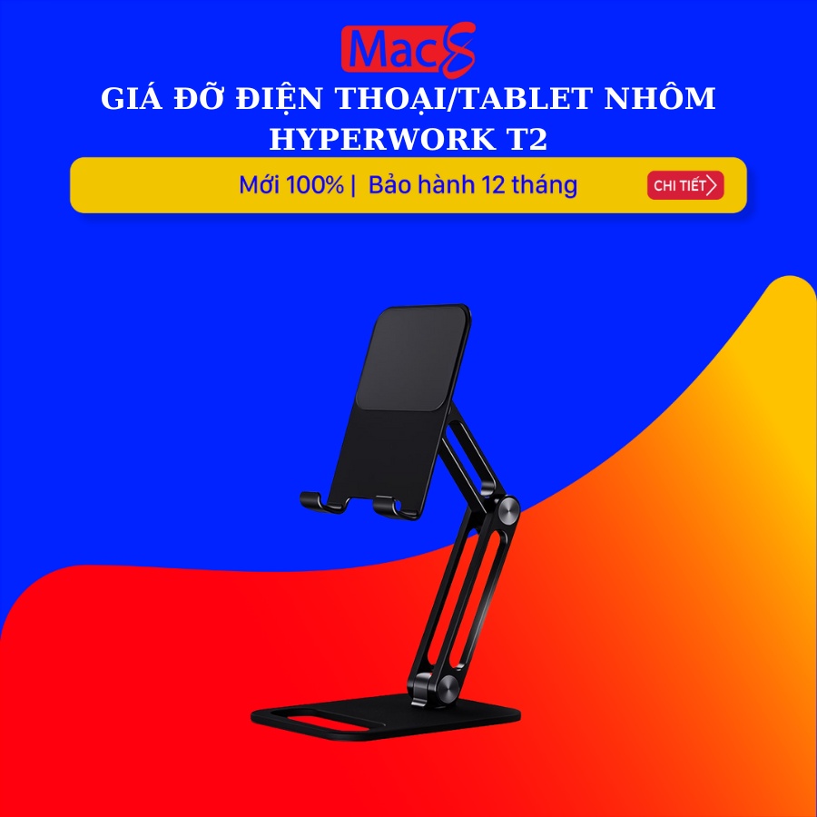 Giá đỡ điện thoại/tablet nhôm HyperWork T2
