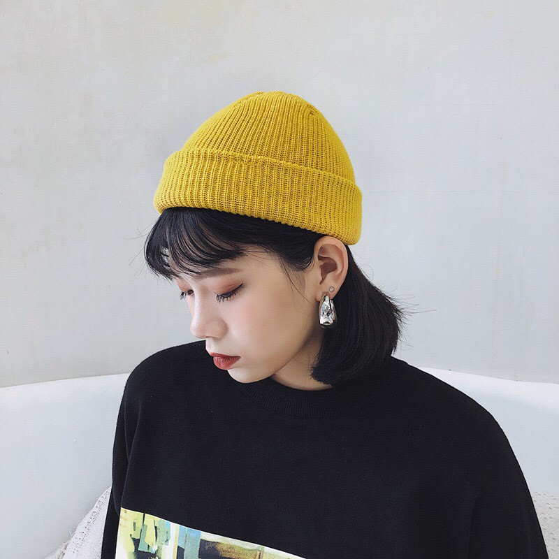 Mũ len Benie form tròn Nón len ulzzang nam nữ - Mã ML001