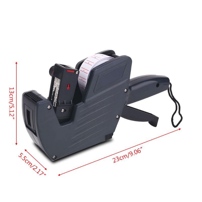 Dụng Cụ Dán Nhãn 8 Chữ Số Kèm Con Lăn Mực