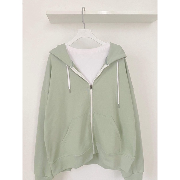 [Mã SKAMCLU7 giảm 10% tối đa 50K đơn 0Đ] Áo khoác có nón xanh lá