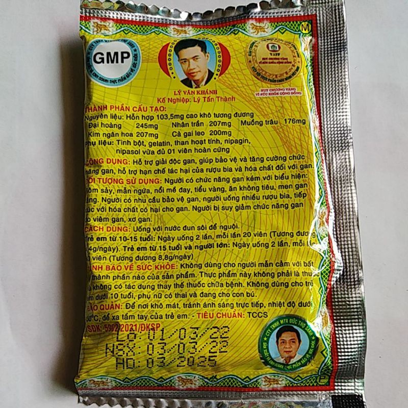 Combo 5 gói Giải phong hoàn gold đức thọ sanh