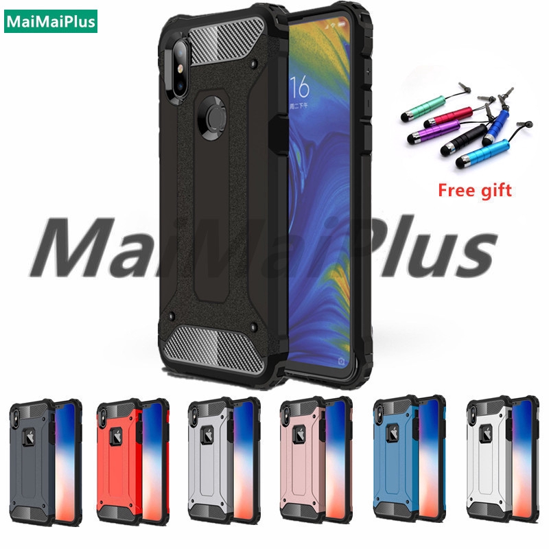 Ốp điện thoại PC viền TPU dẻo mặt nhám chống sốc chất lượng cao bảo vệ cho XIAOMI MI MAX 3 2 MIX 3 2S