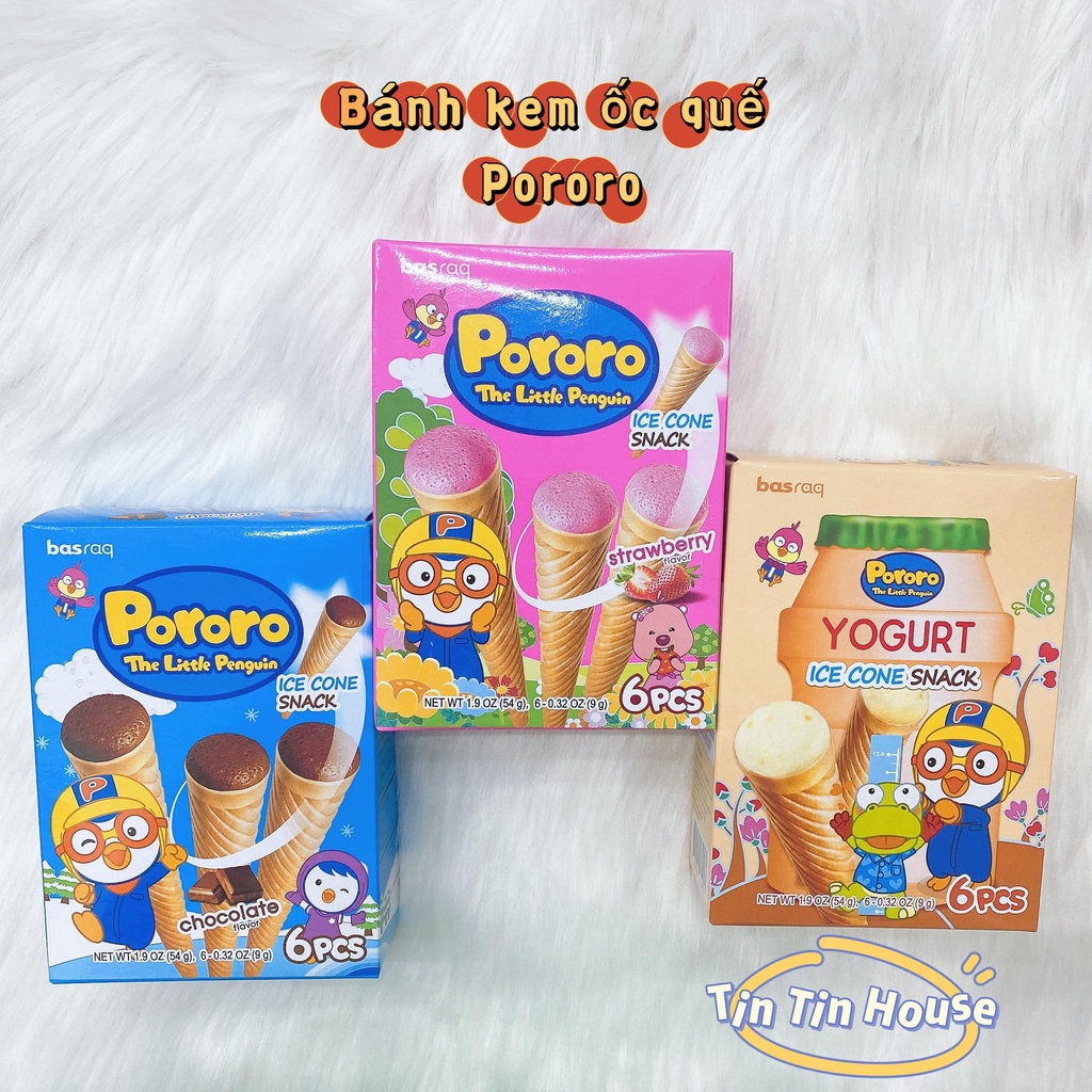 Bánh Ốc Quế Pororo Hàn Quốc 54g