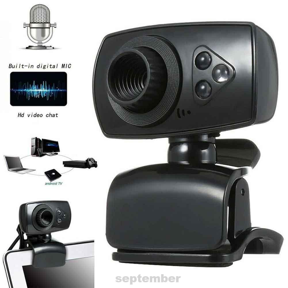 Webcam HD kèm kẹp gắn micro hỗ trợ dạy học trực tuyến