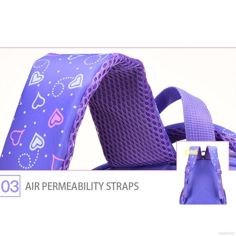 Ba lô họa tiết hoạt hình phong cách Hàn Quốc cho bé gái