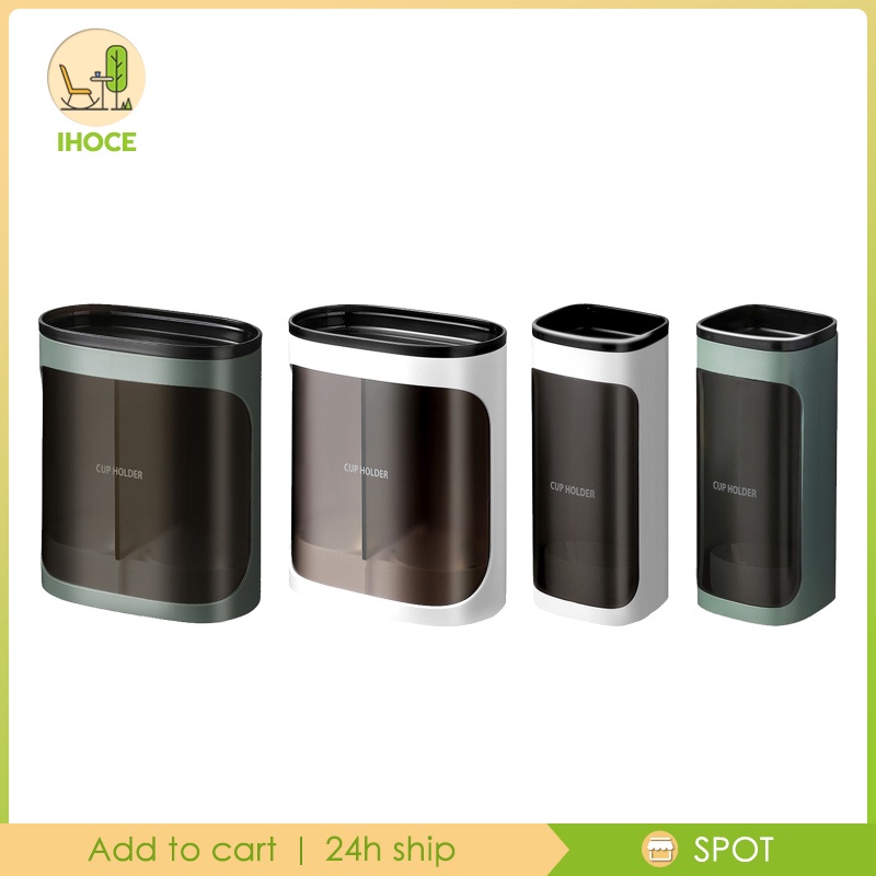 Hộp Đựng Cốc Giấy Dùng Một Lần Bằng Nhựa Gắn Tường Tiện Lợi