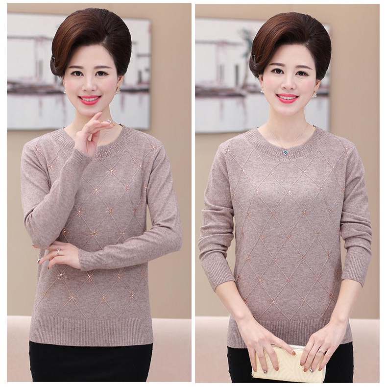 ( HÀNG SẴN) Áo Len Trung Niên Cho Mẹ Đẹp Thời Trang AL70 - Hàng Quảng Châu Cao Cấp | BigBuy360 - bigbuy360.vn