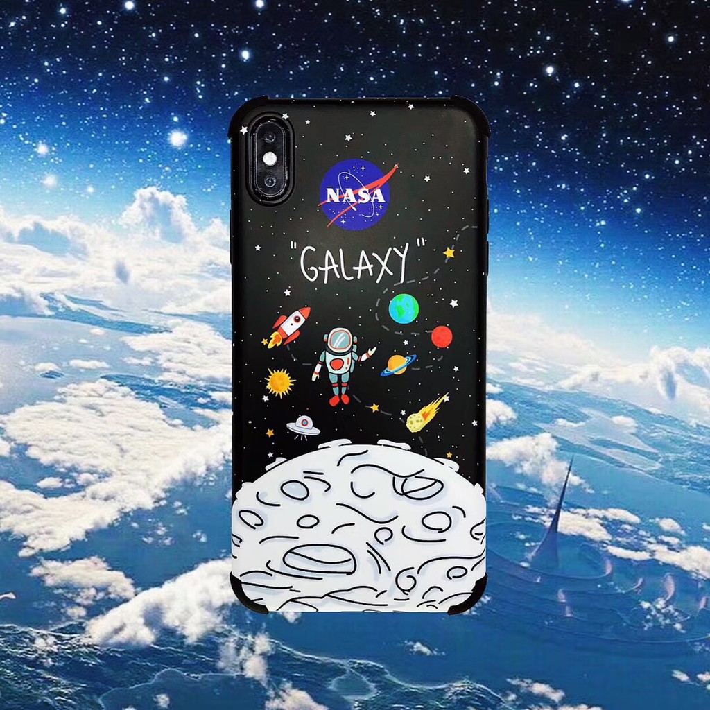 Galaxy NASA Soft Case for Iphone X XR XS max 6s 7 8Plus TPU Silicone Apple Cover