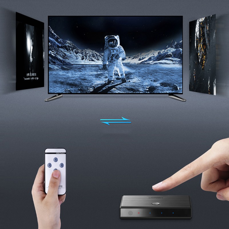 Ugreen 50709 - Bộ gộp HDMI chuẩn 2.0 3 vào 1 ra hỗ trợ 4K@60Hz ✔HÀNG CHÍNH HÃNG ✔