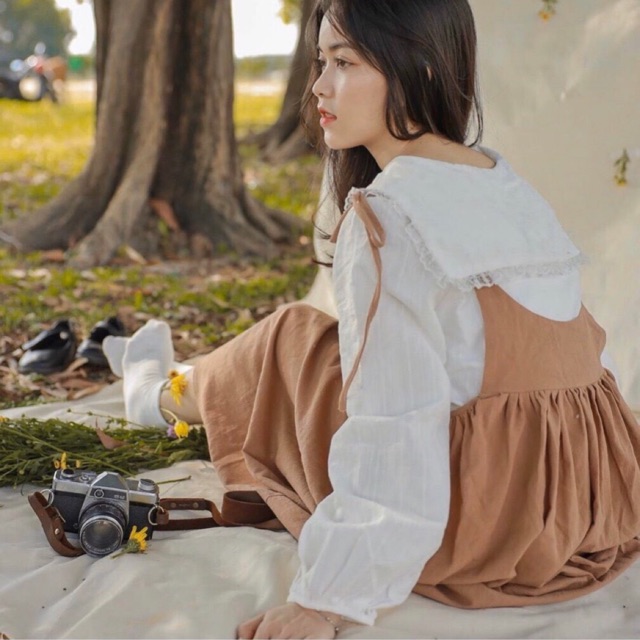 SET ÁO CỔ SEN KÈM YẾM