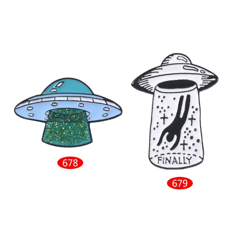 Pin cài áo đĩa bay UFO - GC033