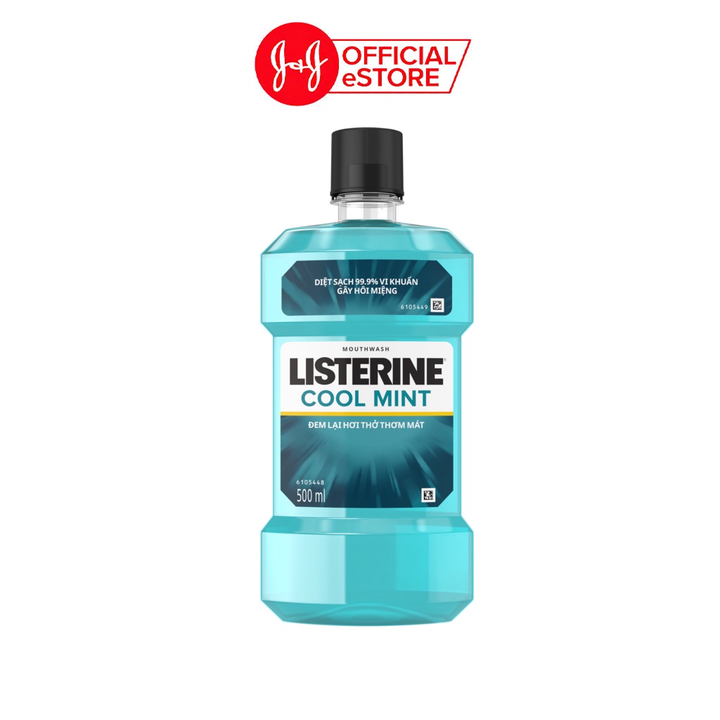 [HÀNG TẶNG KHÔNG BÁN] Nước Súc Miệng Giữ Hơi Thở Thơm Mát Listerine Coolmint - Dung tích 500ml