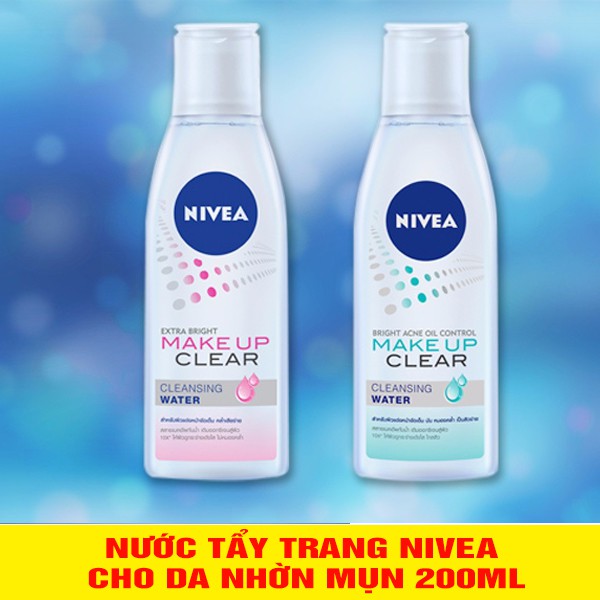 Nước tẩy trang Nivea cho da nhờn mụn 200ml