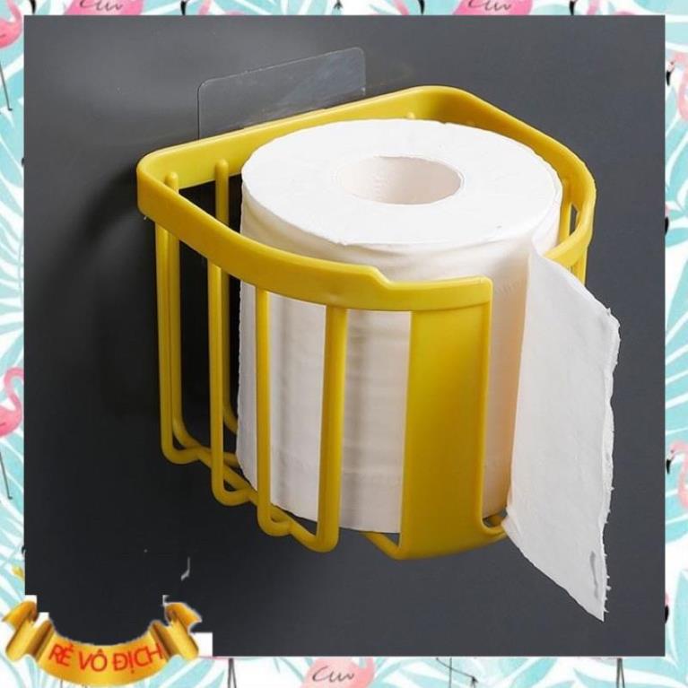 Giỏ đựng giấy vệ sinh, giấy ăn dán tường cường lực tiện lơi, dụng cụ phòng tắm phòng vệ sinh