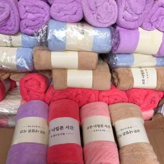 Khăn Lông Cừu Hàn Quốc 1m4x70cm Hàng Loại 1 Nặng 280gr