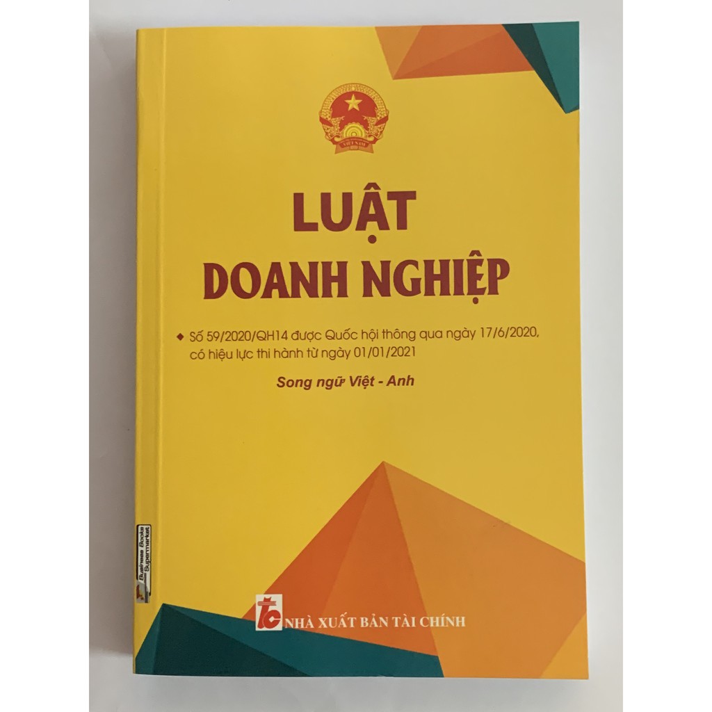 Sách - Luật Doanh Nghiệp Song Ngữ Việt - Anh ( Có Hiệu Lực Thi Hành Từ 01/01/2021 ) | BigBuy360 - bigbuy360.vn