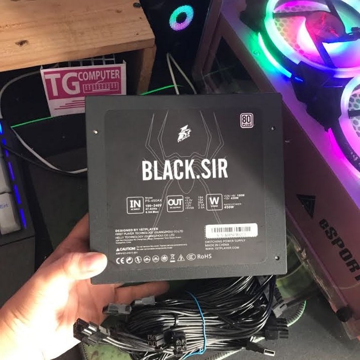 PSU, nguồn máy tính BLACK SIR 450W 80 PLUS