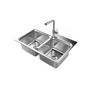 CHẬU RỬA BÁT INOX 304 CAO CẤP S82X.2.3 CHÍNH HÃNG SƠN HÀ