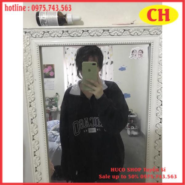 Áo Sweater Nữ Cao cổ Nỉ 1988  Polo trắng khoá zip form thụng tay bồng ulzzang unisex freeszie | BigBuy360 - bigbuy360.vn