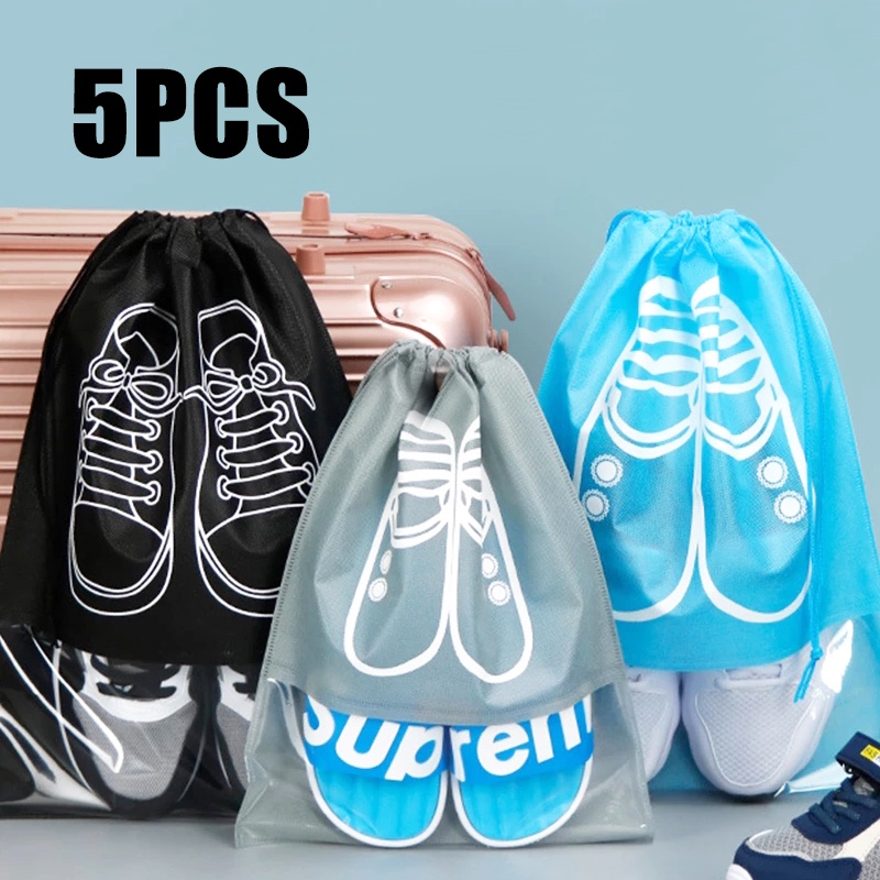 Set 5 Túi Dây Rút Đựng Giày Chống Bụi, Thấm Nước, Kích Thước 32*44cm