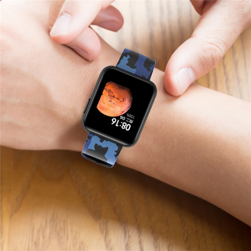 CRE  Sport Silicone Replacement Watch Band Wrist Strap For -Xiaomi Redmi MI Watch LIte Adjustable Smart Watch Accessories Watch Band