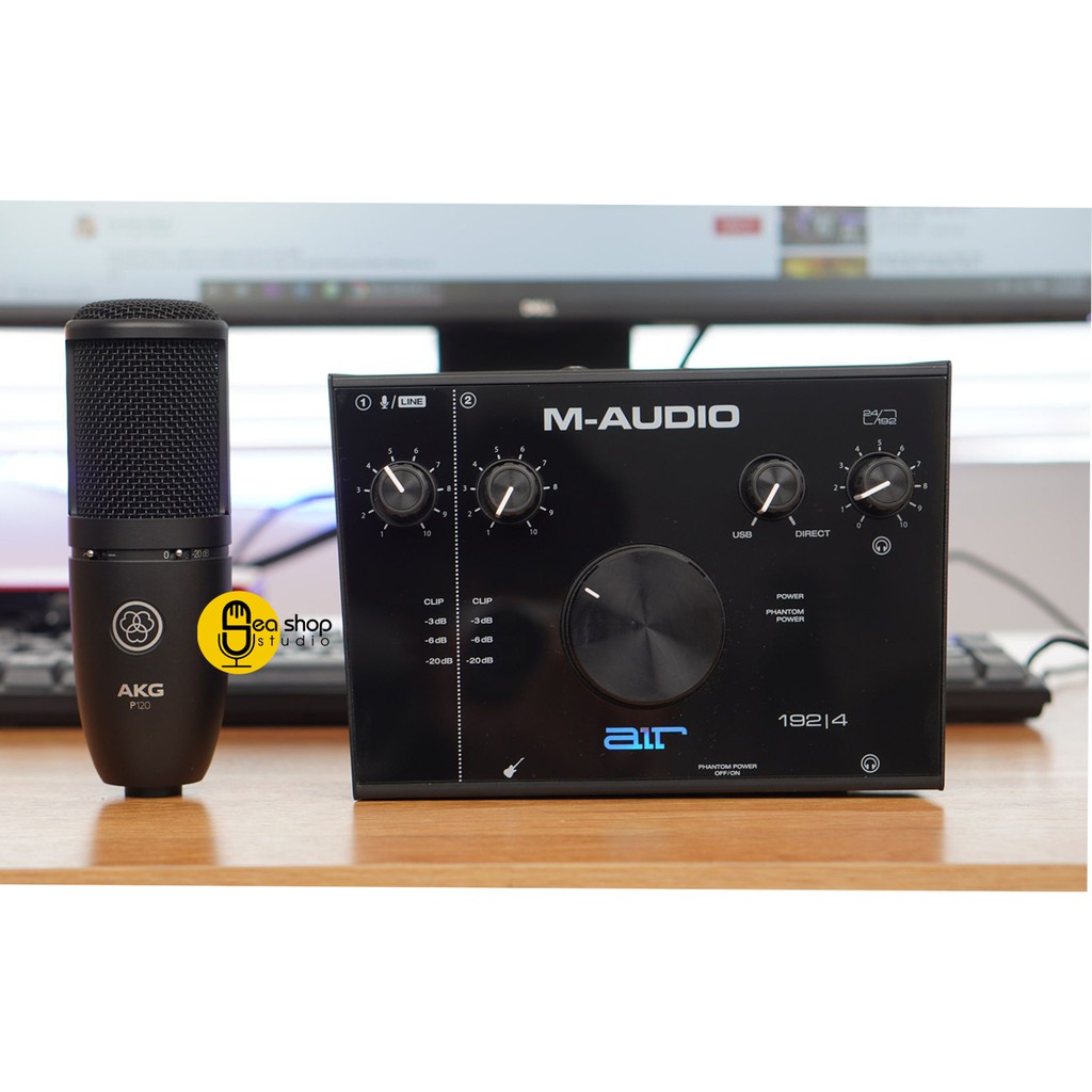 Sound Card Thu Âm M Audio AIR 192/4 và Micro Thu ÂM AKG P120