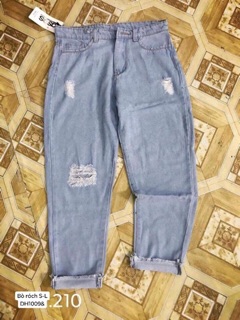 Quần baggy bò rách đùi -DH