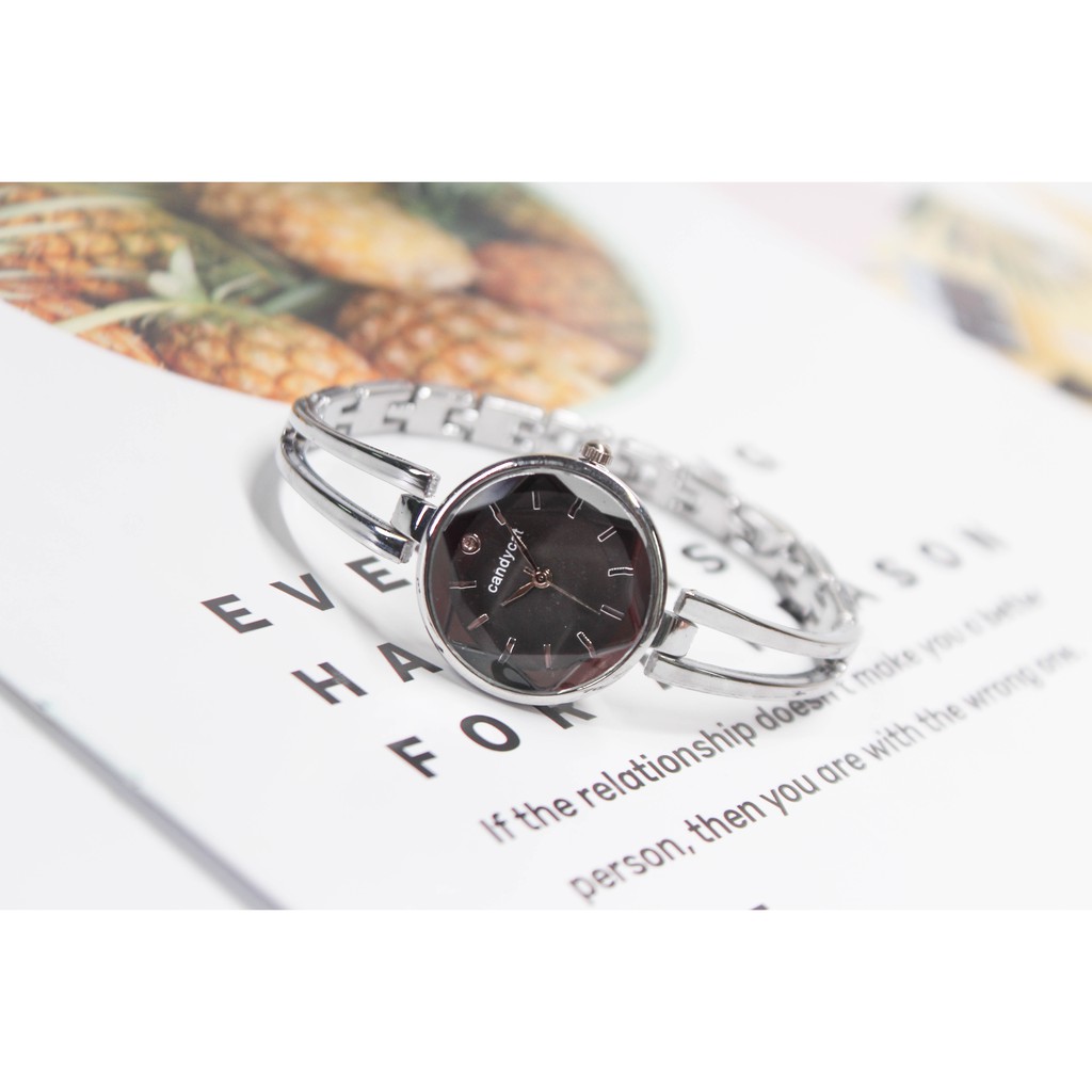 Đồng hồ nữ Candycat12 dây thép mặt tròn 3D | BigBuy360 - bigbuy360.vn