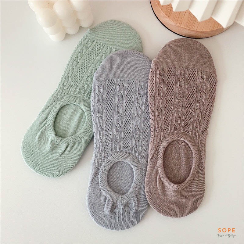 Tất vớ lười nữ nam chất liệu vải Hàn co giãn bốn chiều, phong cách trẻ trung - Sope Shop