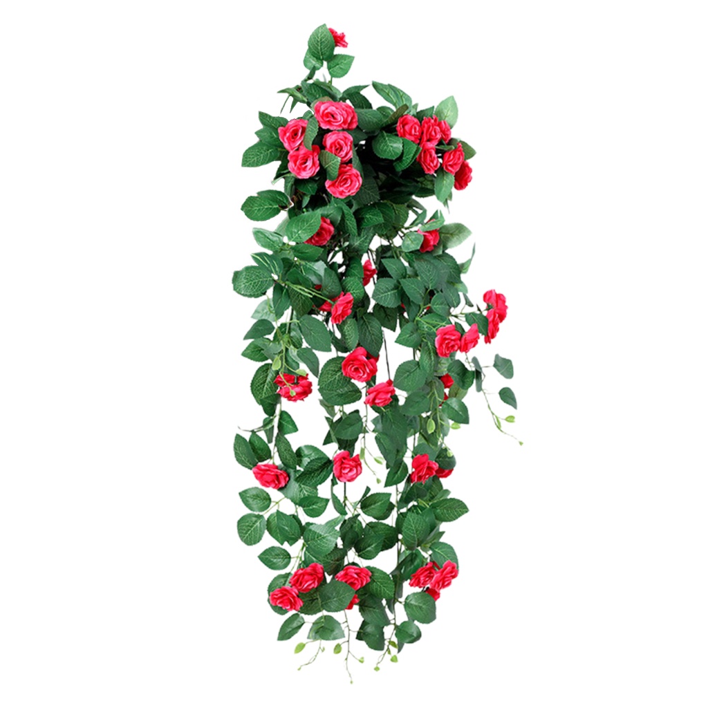 Dây Hoa Hồng Nhân Tạo Treo Tường Trang Trí Nội Thất Mới