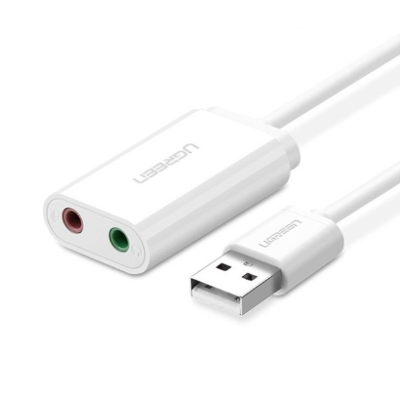 Card sound USB 2.0 to 3.5mm chính hãng Ugreen 30143 cao cấp