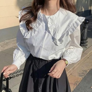 Áo sơ mi cổ bèo thời trang.