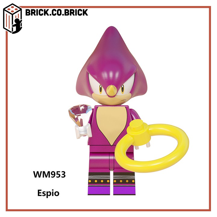 Sonic The Hedgehog Đồ Chơi Xếp Hình Lắp Ráp Mô Hình Hoạt Hình Bộ Mới Nhất cho bé WM6088