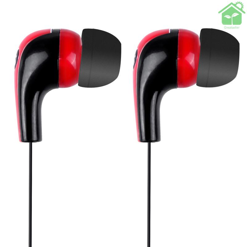 Tai nghe nhét tai màu đỏ và đen thời trang cho iPod iPhone MP3 MP4