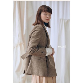 [Xuất Hàn] ROLIATÉ Áo dạ vest - Wool Blended Signature Tailored Jacket