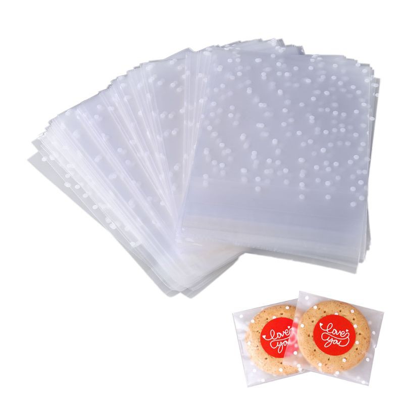 Set 100 Túi Nylon Đựng Bánh Kẹo Dễ Thương 10Cm X 10Cm