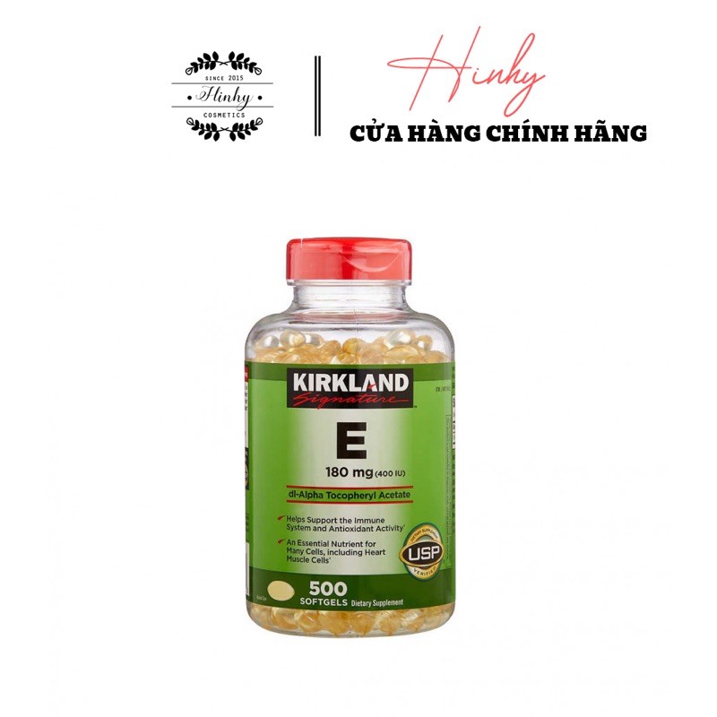 Vitamin E Kirkland Hỗ Trợ Làm Đẹp Da