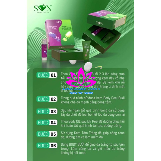 KEM PEEL BODY BƯỞI CHÍNH HÃNG PEEL BƯỞI SON