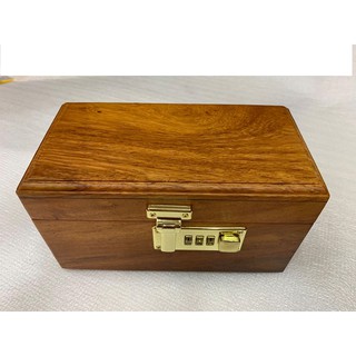 Hộp đựng tiết kiệm gỗ HƯƠNG có khóa số an toàn-tiện lợi ( 1 TKT )