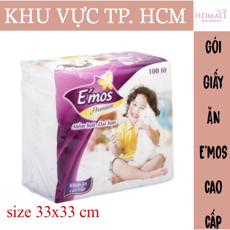 Giấy ăn E’mos premium 330*330mm.siêu dai siêu mềm