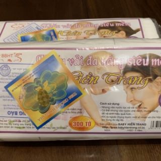 (CHÍNH HÃNG) Khăn vải khô đa năng Baby Hiền Trang cho mẹ và bé hoặc tẩy trang 200g 300 tờ