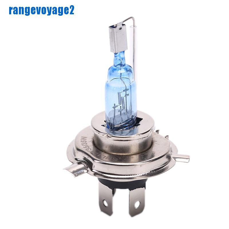 2 bóng đèn Xenon H4 3 chân 35W 6000K ánh sáng trắng cho ô tô
