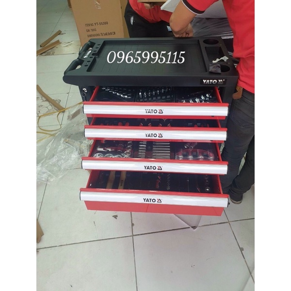 Tủ đựng đồ nghề sửa chữa YATO 6 ngăn 177 chi tiết YT-55300