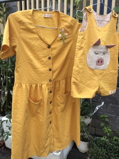 Set đầm linen cho mẹ và bé